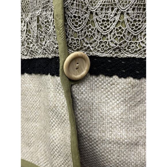 Coldwater Creek Button‎ Front Jacket Womens Small Floral Tapestry Embroidery - Picture 6 of 8